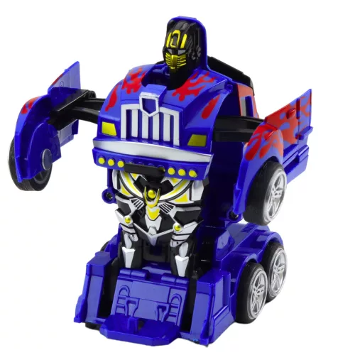 Teherautó Auto Robot 2 az 1-ben meghajtó piros minták kék