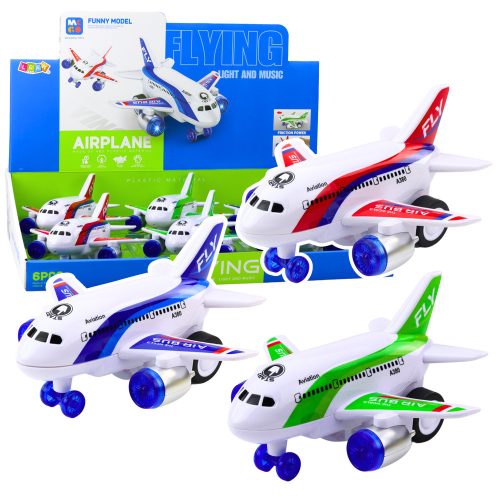 Akkumulátorral üzemeltetett utasszállító repülőgép Fények Hangok Hajtás Mix