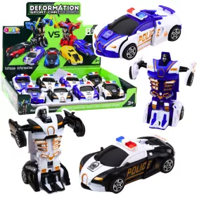 Auto Robot 2in1 Sportautó Rendőrségi Meghajtó Mix