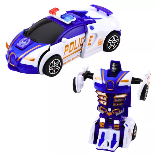 Auto Robot 2in1 Sportautó Rendőrségi Meghajtó Mix