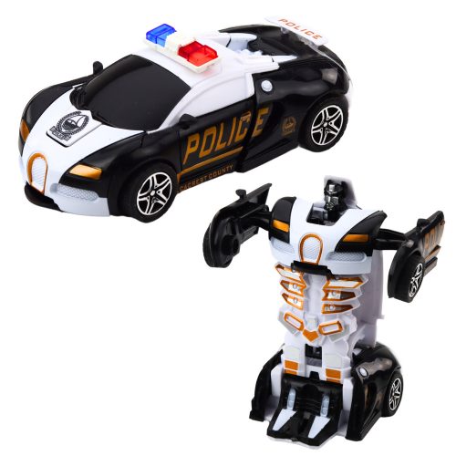 Auto Robot 2in1 Sportautó Rendőrségi Meghajtó Mix