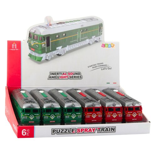 Játékvonat Fényeffektusok Hangok Dallamok Fények Vízgőz