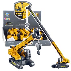   Lánctalpas daru, kihúzható, 360°-ban forgó fülke sárga