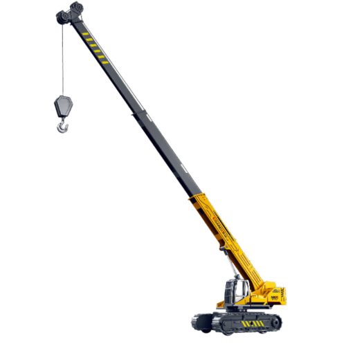 Lánctalpas daru, kihúzható, 360°-ban forgó fülke sárga