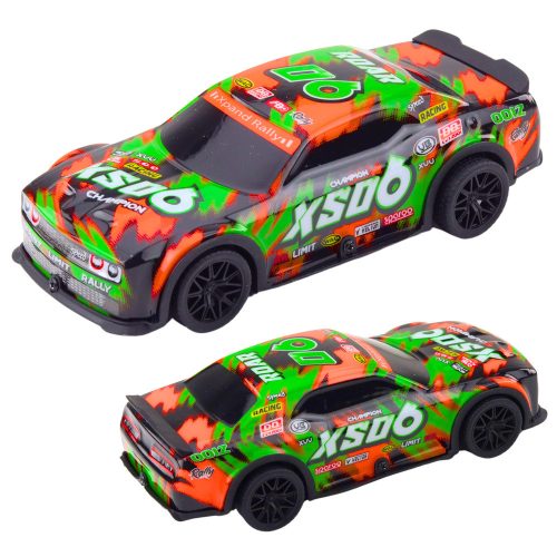 XS06 versenyautó meghajtó lámpái narancssárga kék hangok