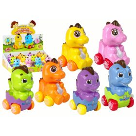 Színes dinoszaurusz a felhúzott tojásban