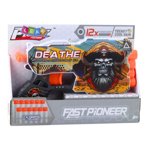 Kalóz habszivacs lövedékes puska tár 4 Dartshoz 12 db.