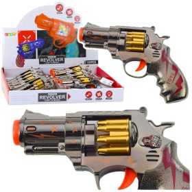 Toy Gun Revolver Rotary Magazine Fények Hangok