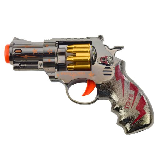 Toy Gun Revolver Rotary Magazine Fények Hangok