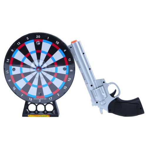 Lézeres revolver pisztolykészlet céllövöldözős játék fényhangokkal