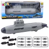 Hajó tengeralattjáró Torpedo Shooting Drive szürke 28cm