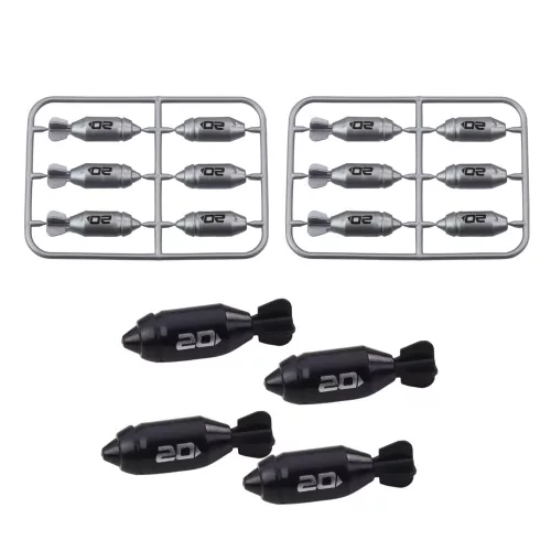 Hajó tengeralattjáró Torpedo Shooting Drive szürke 28cm
