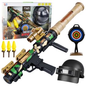 Katonai szett, katonai Bazooka RPG sisak, Tracza habgolyók