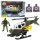 Katonai készlet: Katonai helikopter, katonafigura