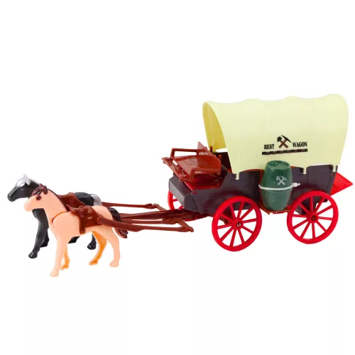 Cowboy Állítsa figurák Western Wagon Horse Cowboy Palms