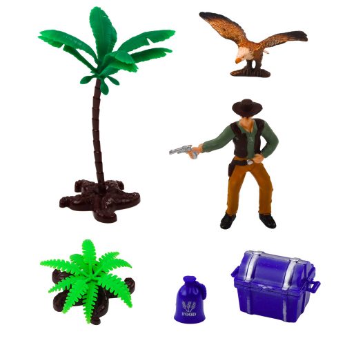 Cowboy Állítsa figurák Western Wagon Horse Cowboy Palms