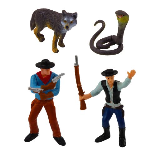 Cowboy Állatfigurák Vadnyugati Cowboy Hajóágyú