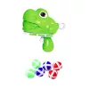 Ügyességi játék céllövő pisztoly tépőzáras golyók dinoszaurusz