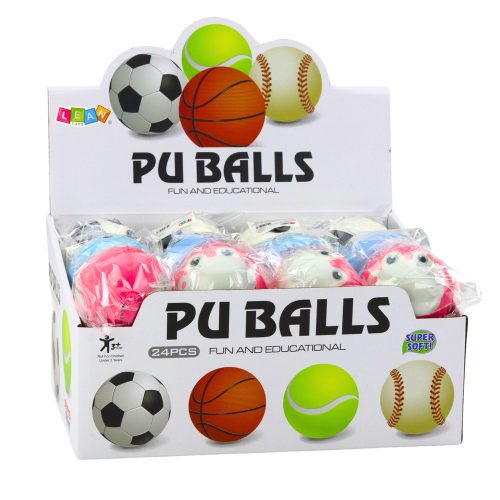 Gyúró pattogó labda hab golyó állatok 7cm