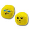 Puha sportlabdák hangulatjelek sárga készlet 6 db-os 7cm