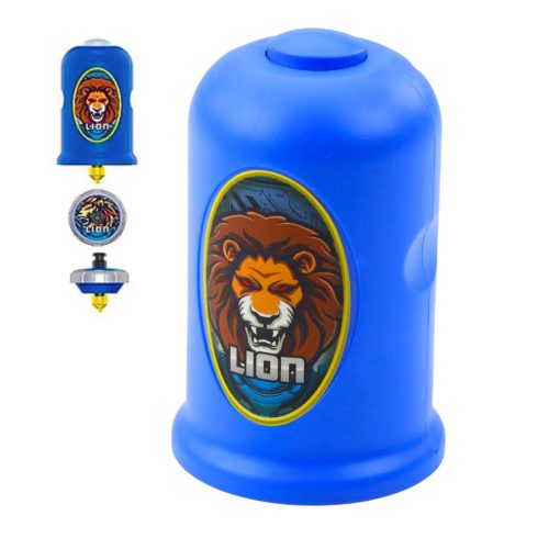 Flying Disk Lion Spinner Launcher Set Kék
