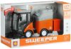 Street Sweeper Bin Lights Sounds Orange 1:16