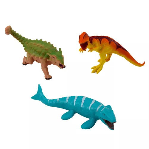 Valósághű dinoszauruszok vulkánfa figurák készlete 6db