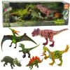 Dinoszaurusz figurák készlet mozgatható lábakkal és szájakkal 6 db
