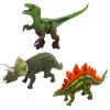 Dinoszaurusz figurák készlet mozgatható lábakkal és szájakkal 6 db