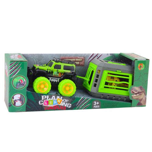 T-Rex dinoszaurusz ketrec terepjáró készlet