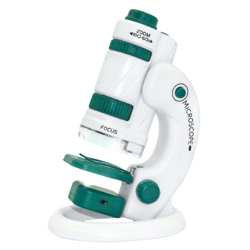 Hordozható oktatómikroszkóp gyerekeknek 2 az 1-ben 60X/180X tartozékokkal