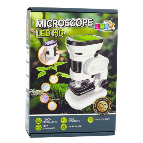 Gyermek oktatási digitális mikroszkóp képernyővel