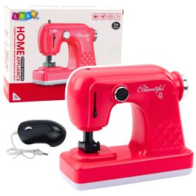 Játék varrógép egérrel gyerekeknek világos rózsaszín