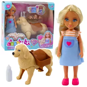 Ankiki mini baba készlettel táska kölyökcsonttal