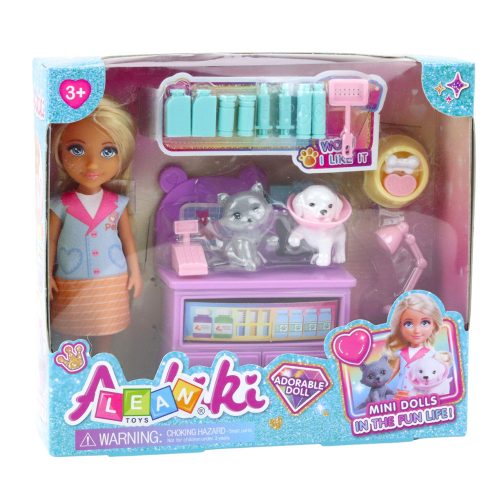 Mini baba állatorvos kutya macska kezelési kiegészítők készlet