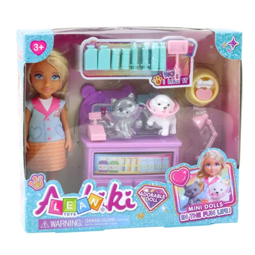 Mini baba állatorvos kutya macska kezelési kiegészítők készlet
