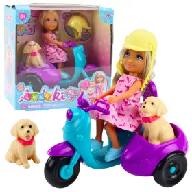 Ankiki mini baba háromkerekű robogó kutyakészleten
