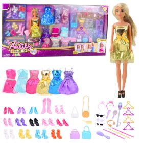   Nagy divatkészlet Anlily Collection babaruha kiegészítők 65 db.