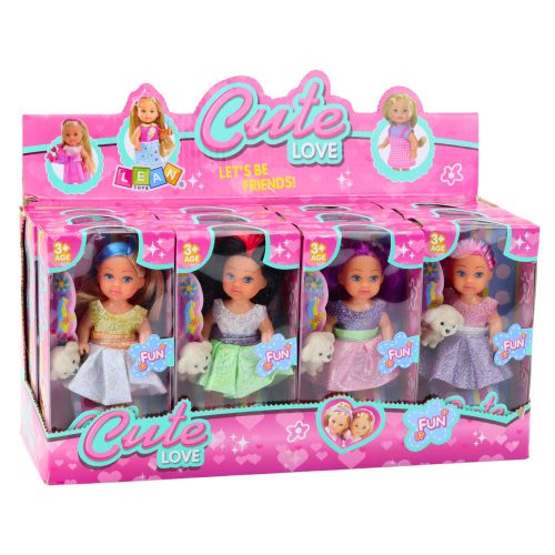 Mini Doll In Dress Szett Pupil Mix 12cm