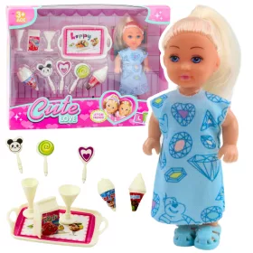 Mini Doll Sweet Accessories Kék ruhakészlet