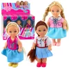 Kaibibi Mini Baba Hosszú Hajú Színes Ruha 12 cm Mix