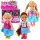 Kaibibi Mini Baba Hosszú Hajú Színes Ruha 12 cm Mix