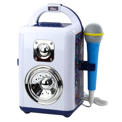 Hangdoboz zenei készlet mikrofon Bluetooth hangszóró MP3 felvétel LED