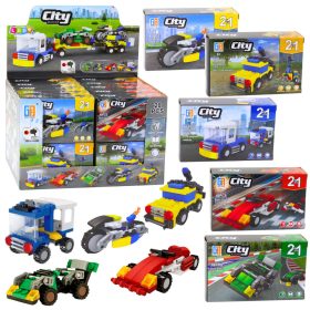   Kreatív készlet építőelemek városi járművek 2 az 1-ben