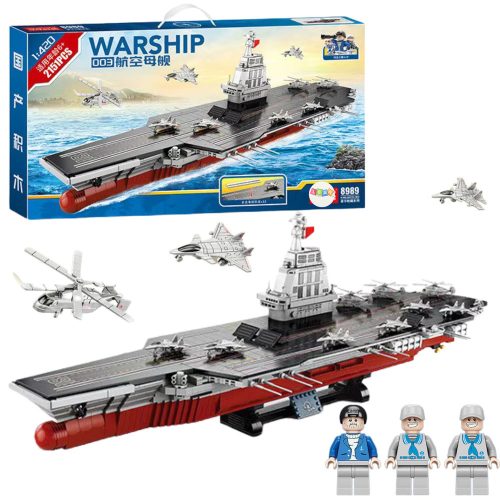 Építőtégla WARSHIP 003 Nagy repülőgép-hordozó 1:420 2151 db.