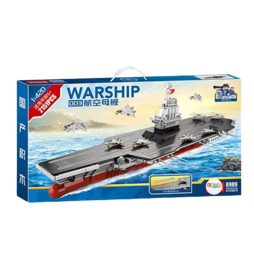 Építőtégla WARSHIP 003 Nagy repülőgép-hordozó 1:420 2151 db.