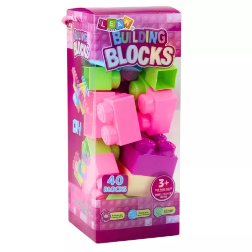 Blocks In Box Nagy építőkészlet színes 40db.