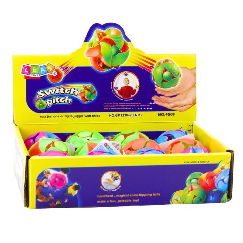 Színváltó labda dobáshoz és zsonglőrködéshez 6 cm színes