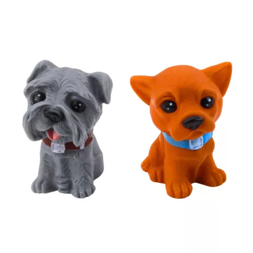 Figurakészlet Cuki Kutyák Kölykök Gumi 8cm 6db