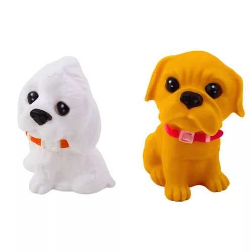Figurakészlet Cuki Kutyák Kölykök Gumi 8cm 6db